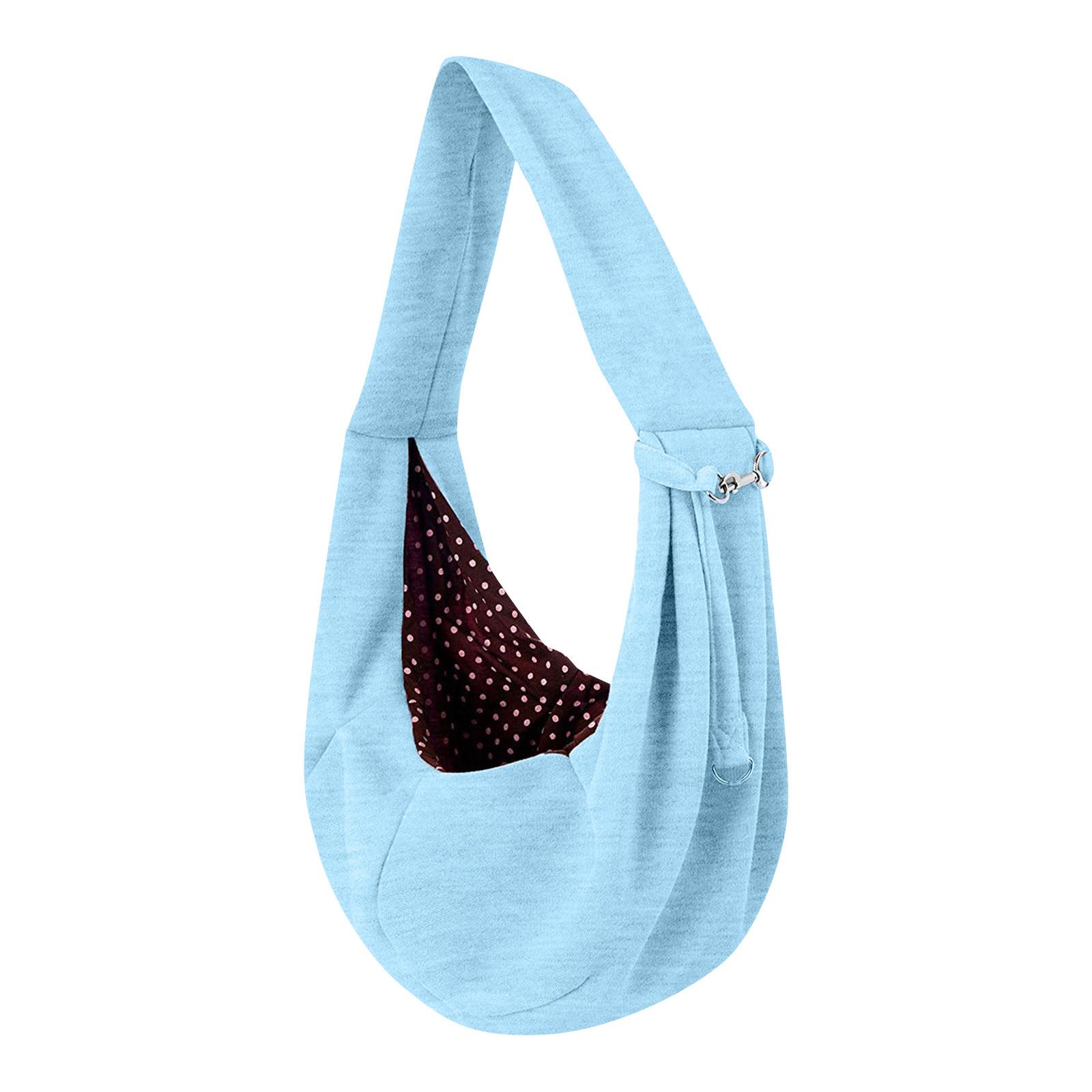 

Pet Carrier, Hand Free Sling Adjustable Padded Strap Tote Bag Breathable Cotton One Size