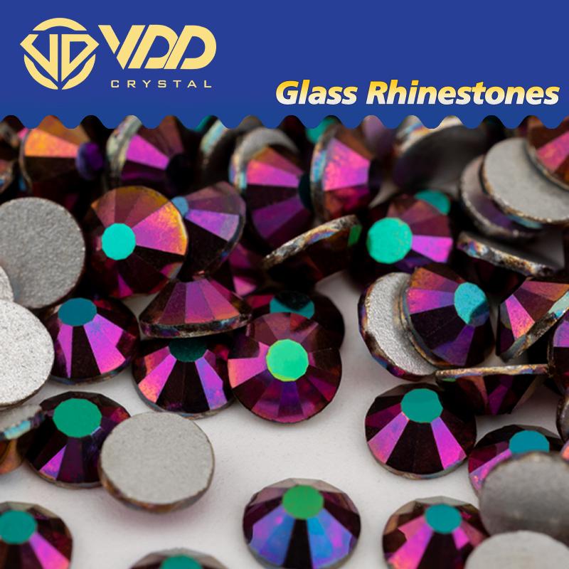 VDD 070 Magic Rose SS4-SS30 Glass Rhinestones Crystal Non Hotfix Flatback Strass Glitter Stones for DIY Nail Art Decorations