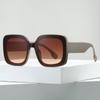 2PCSK Fashion Square Large Frame Sunglasses Women Luxury Brand Designer Vintage Square SunGlasses for Female Retro Travel Shades
