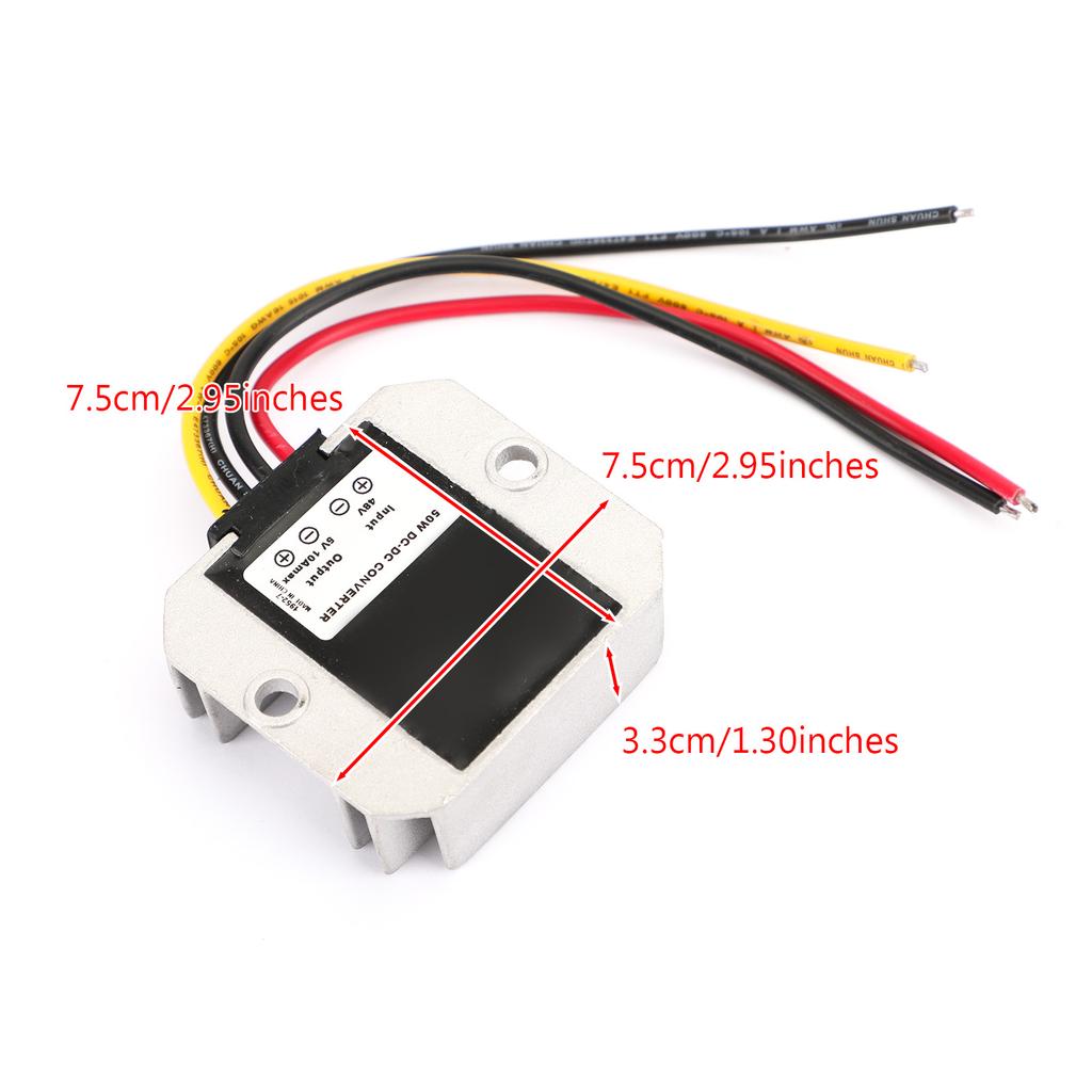 WaterProof 48V To 5V 10A Step Down DC/DC Power Converter Regulator
