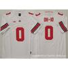 Mens Ohio State Buckeyes Rugby Jersey Training Shirt Cotton Blend Embroidered Football Uniform College Team Practice