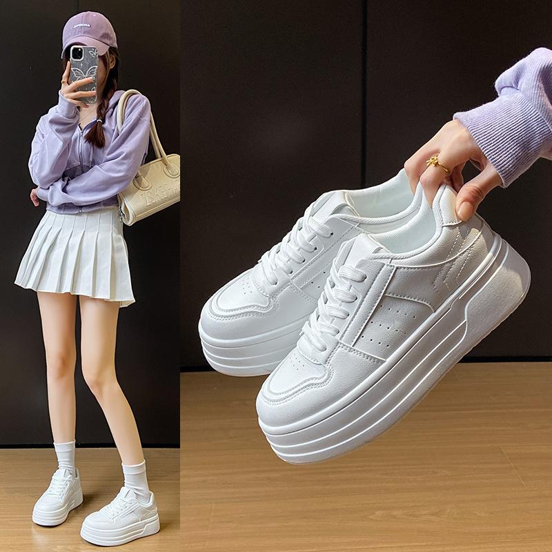 2025 Little White Shoes Women's Spring New Korean Version Ins Female Students Leisure Sports Versatile Board Shoes Street Shot BK6903