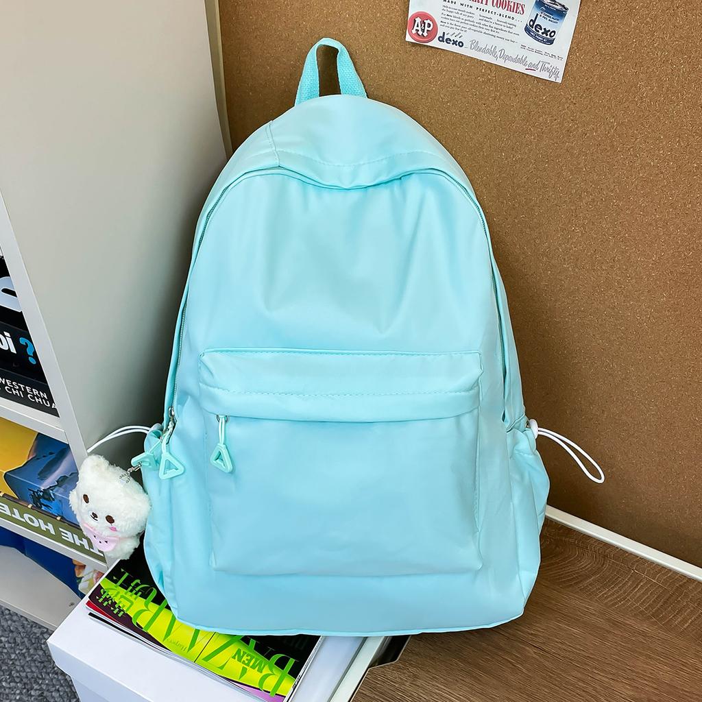 Fashion Letter Mori Simple Backpack Female Large Capacity Junior High School Student School Bag Versatile Youth Campus Backpack