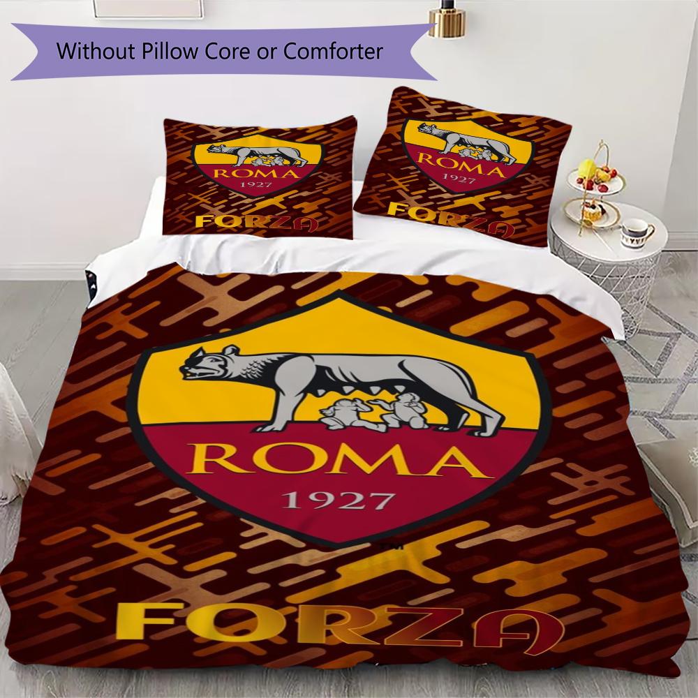 

A.S Roma Pattern Bedding uilt Set uilt Cover Pillowcase Home Decoration Birthday Gift (1 * duvet cover + 2 * pillowcase without core)01 135x200cm