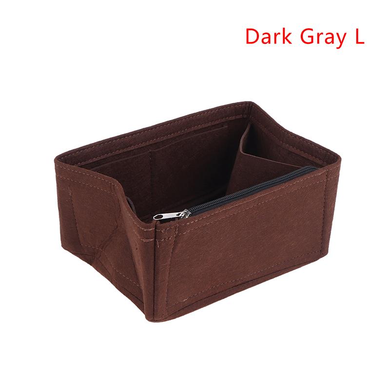 Felt Purse Organizer With Compartments Padded Cosmetic Bag Portable Handbag Removable Organizer Liner Women Suitable For Travel