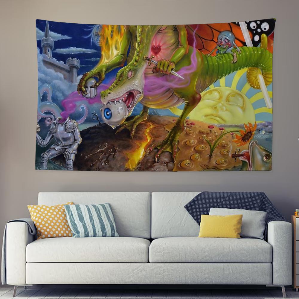 Aesthetic Rapper Cool TTrippie RRedd Saint Michael Tapestry Wall Hanging Bedroom Decor Background Party Room Decor