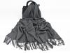 White Cashmere Scarf: Thickened, Solid Color, Versatile for Women & Men, Perfect for Autumn & Winter