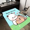 1PC Panda Love Anti-slip carpet, suitable for Office, bedroomand playrooms. It can also be used as a sofa footrest cover-R25
