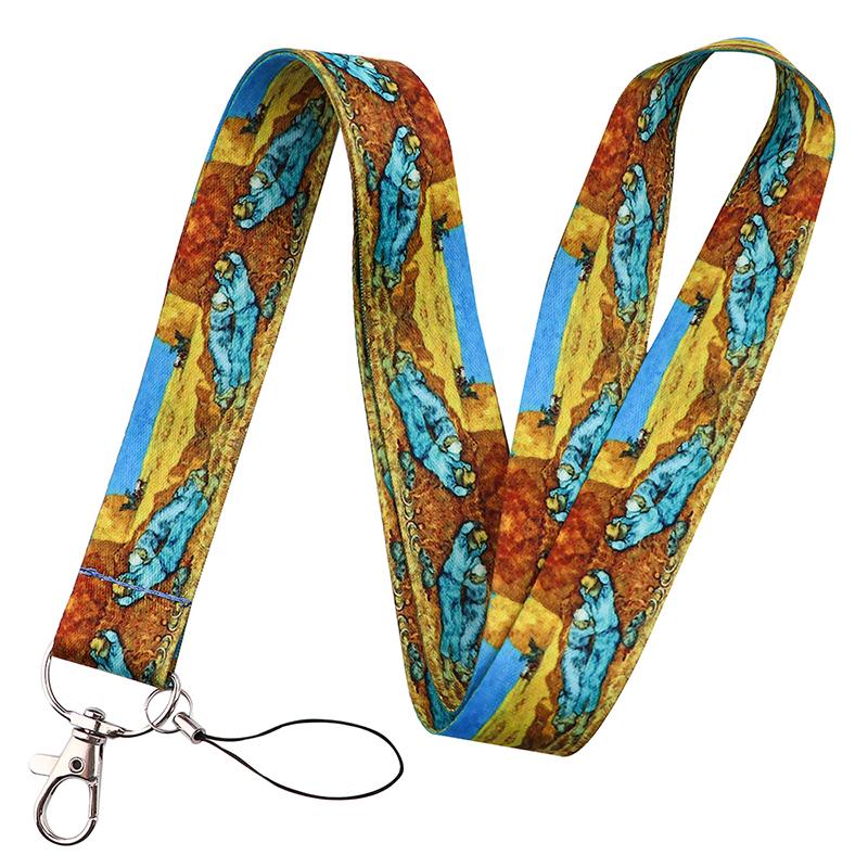 Yoga Sakura Credential Holder Little daisy Lanyard for Key Cute Neck Strap Card ID Badge Holder Key Chain Accessories Wholesale