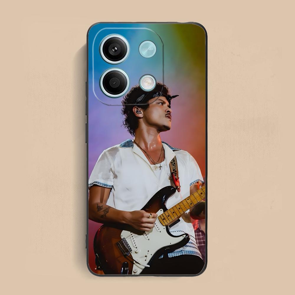 Bruno Mars Fashion Phone Case for Xiaomi Redmi Note 14 13 12 11 A5 3 2 1 Pro Plus 4G 5G Colour Printing Smartphone Pretty Cover