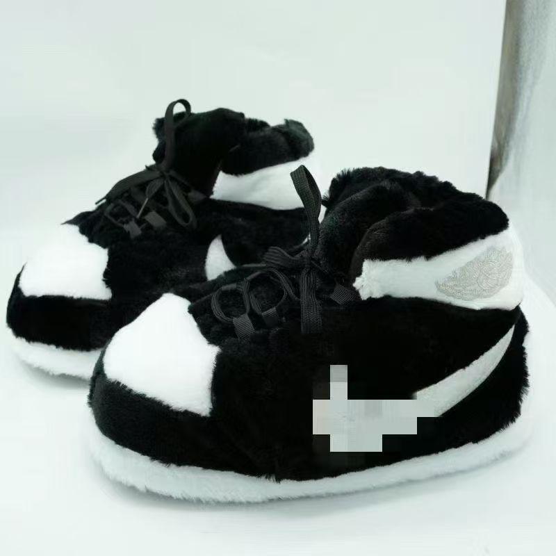 Unisex Plüschfell Winter Hausschuhe mit lustigem Kokosnuss-Design