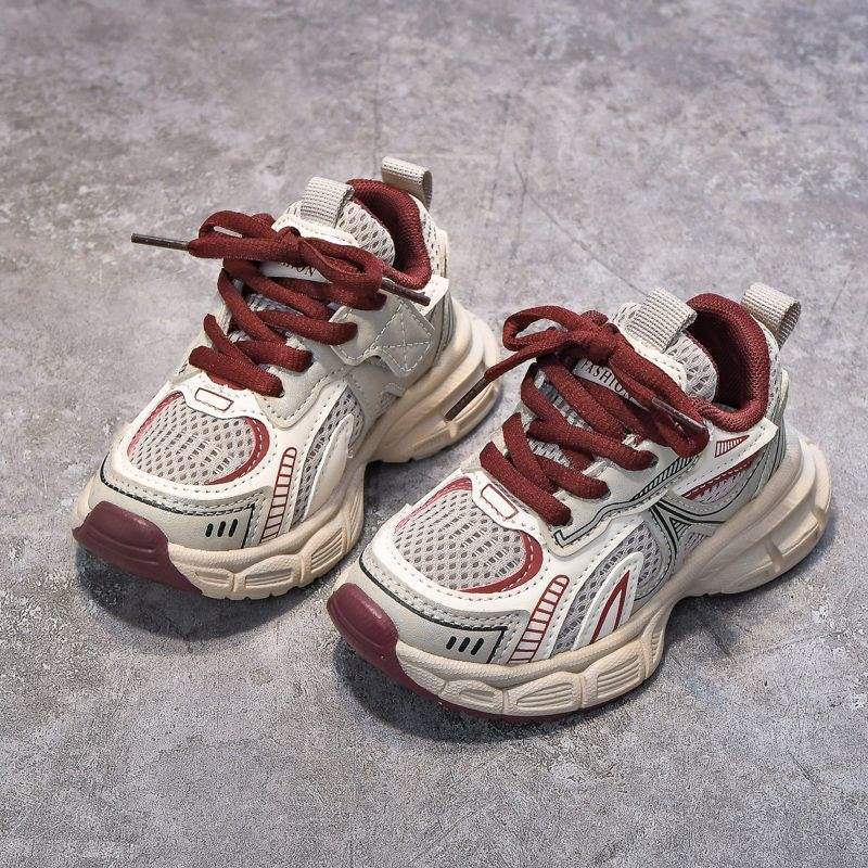 Spring and Autumn New Children's Shoes Versatile Non-slip Soft Sole Breathable Lightweight Student Boys and Girls Sports Running Shoes