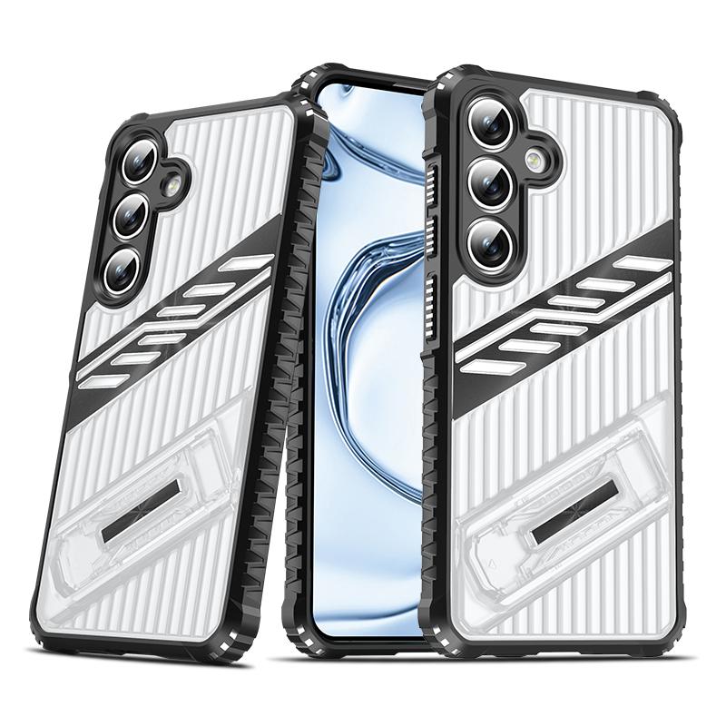 Armor Shockproof Phone Case For Samsung S25 Edge S24 S23 Plus S22 Ultra S21 S20 FE A56 A36 A26 A16 A06 A55 A35 With Holder Cover