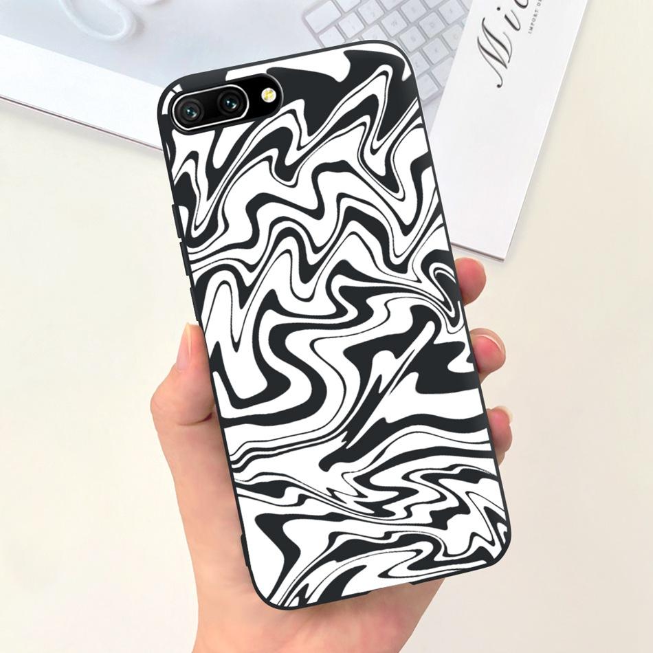 For Honor 10 Case Honor10 COL-L19 COL-L29 Fashion Moon Pattern Soft Silicon Protective Cover Phone Cases