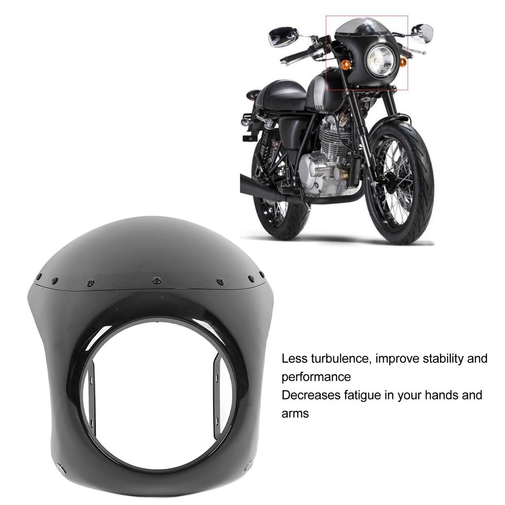 7in Motorcycle Headlight Fairing     Aging Resistant   Fit for Round Headlights Motorbike