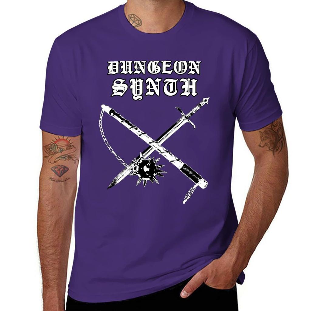 Dungeon Synth Tričko vintage oblečení sportovní fanoušci estetické oblečení Krátký rukáv tričko pánské