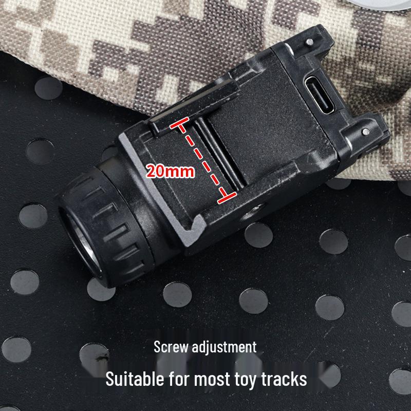FOXTROT1X Metal Undermount LED Strobe Flashlight - 500 Lumens, 20mm Rail, Outdoor Lighting