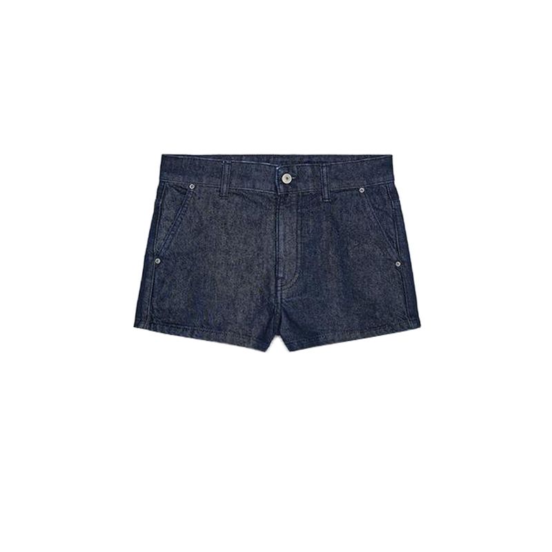 

Весна Новая Женская Одежда Джинсовые Шорты 6929001 Карман Круглый Вырез Длинные Рукава Джинсовая Верхняя Одежда 6929073 Blue pants L