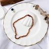 Baltic Sea A Necklace Natural Handmade A Beaded Jewelry [Cici's Story] (Cognac) (50cm) - 100% &