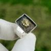 Gift For Her Natural Citrine Rough Statement Adjustable Ring 925 Silver