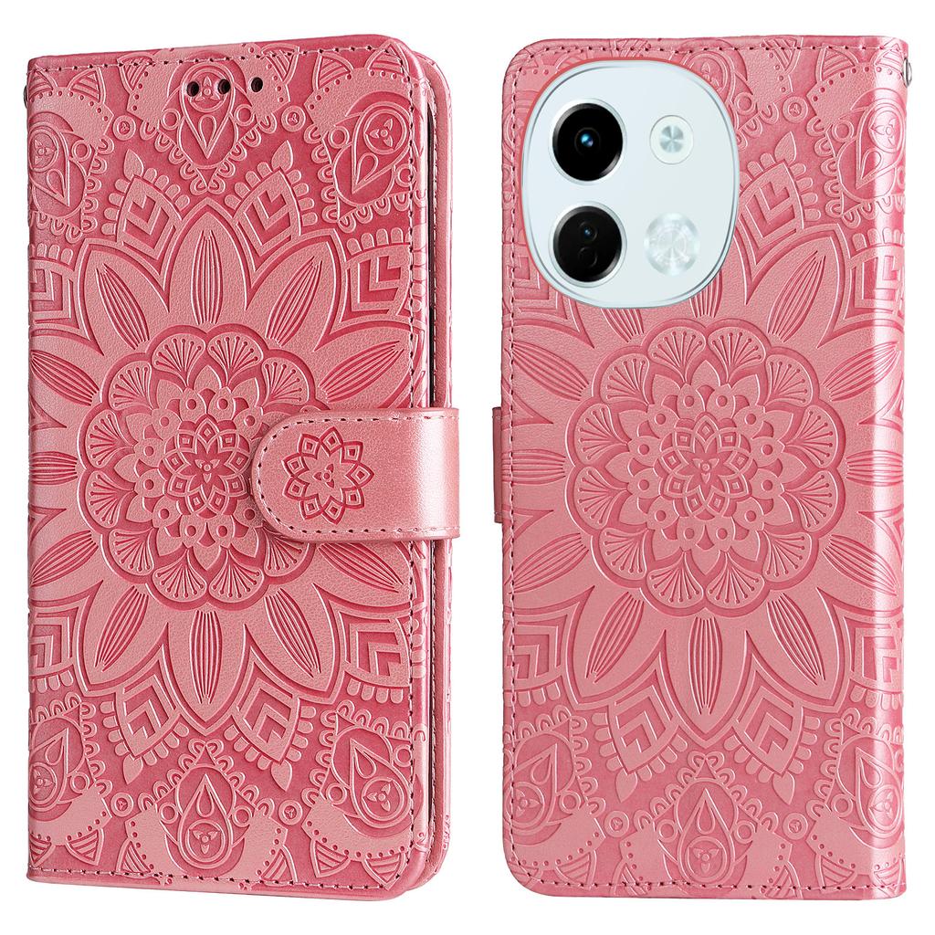 For TECNO Spark 30 5G/Pova 6 Neo 5G Case Sunflower Imprint Leather Wallet Phone Cover