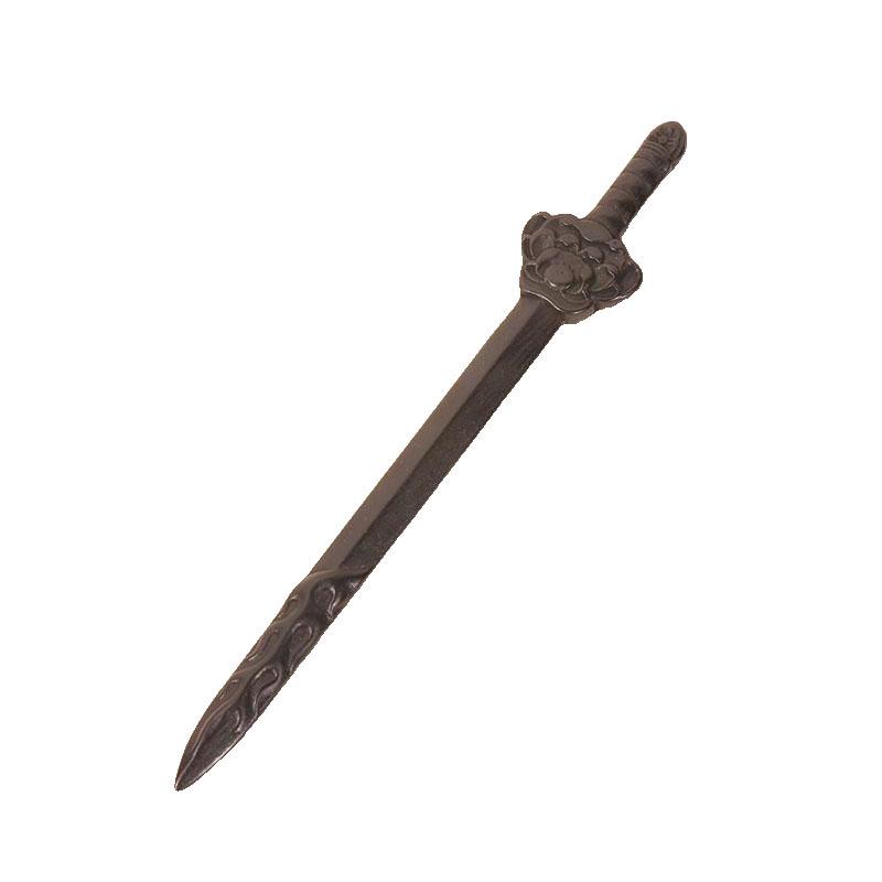 Exquisitely Carved Ebony & Sandalwood Hairpin - Ancient Chinese Style Accessory for Updos and Hanfu Headdress