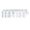 Repair Tool Set, Laptop Screen Replacement Tools KIT Screwdriver Set, Phone Opening Screwdriver Set, 32Pcs