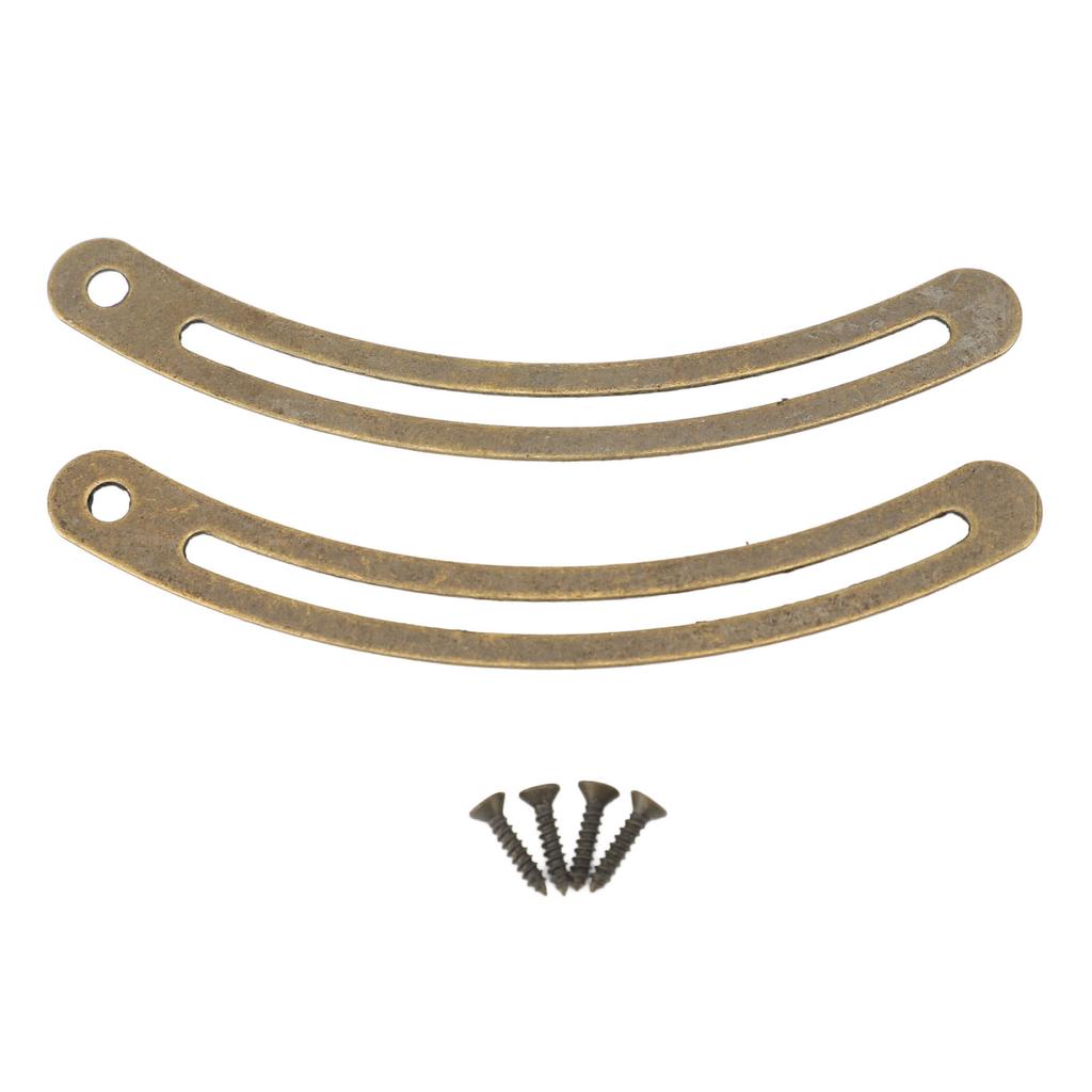 20 Set Lid Support Hinge Metal Retro Lid Stay Hinge with Screw for Cabinet Box Furniture Bronze