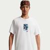 Camisetas para Hombre Blancas Cuello Redondo Moderado