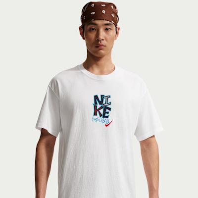 Nike T Shirts Men s White Crew Neck Moderate S