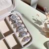 French Retro Hollow Full Diamond Zir*****Pen Ring Niche Design Fashion High Sense Light Luxury Personality Ring Women
