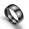 Wedding Ring Ring Black Titanium Steel Matt 161