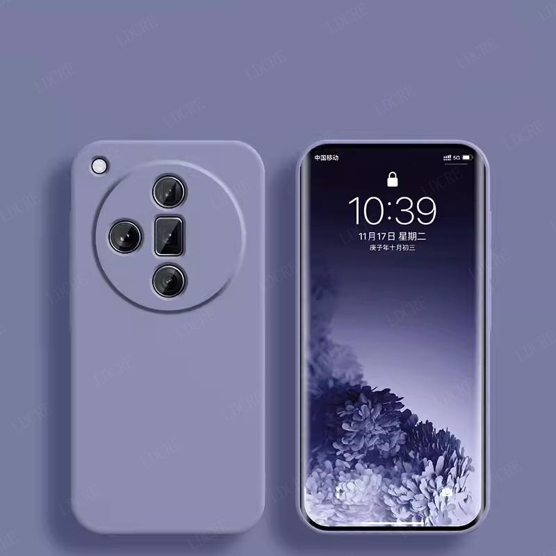 Pro OPPO Find X7 Pouzdro Kryt Pro Find X7 Ultra Capa Tekutý Silikonový Zadní Kryt na Telefon Nárazuvzdorný TPU Měkký Kryt Pro OPPO Find X7 Fundas