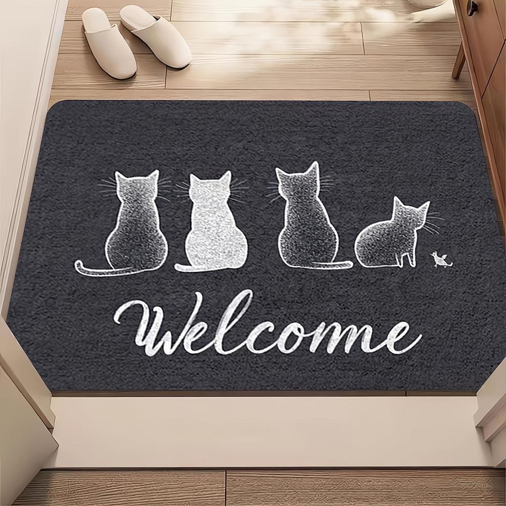 

2D Flat-1PC Cute Pet Paw Print Door Mats , Welcome mats for home decoration. 40cm x 60cm