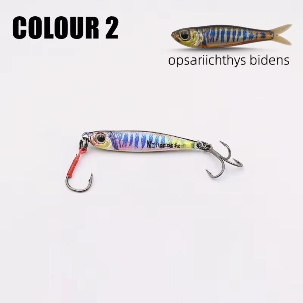 3D Bionics Design Micro Jigging Baits Sequin Finish Micro Fishing Lure Stream Fishing
