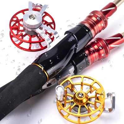 Mini Fly Fishing Reel Heavy Duty Aluminum Alloy Reel for Trout Bass Carp Pike Winter Ice Fishing Wheel Reels Lightweight