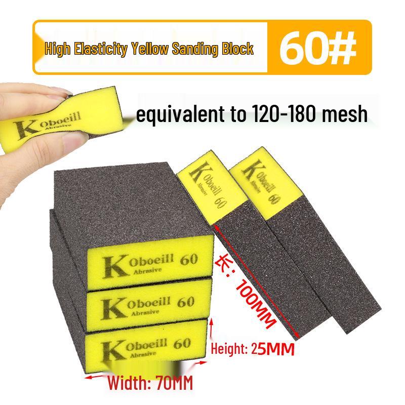 High-Density Sanding & Polishing Sponge for Wood, Metal & Walls