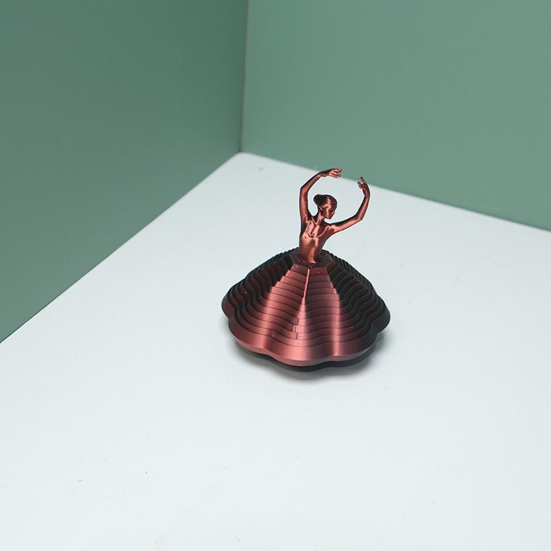 Enhance Focus with 3D Printed Rotating Ballerina Fidget Toy Perfect for Stress Relief