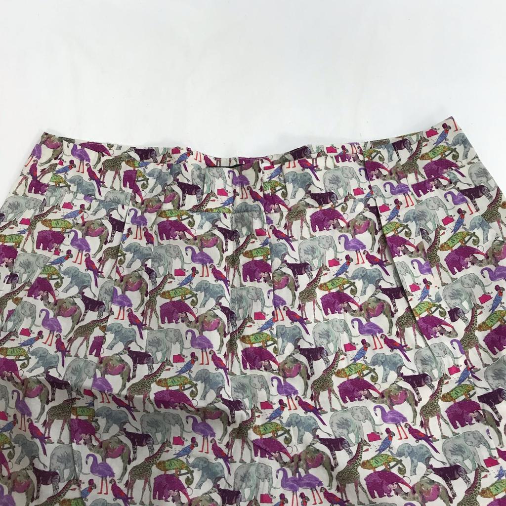 NEW Tag Unused MAX&CO Shorts 40 Women Elephant Animal Print Culottes Bottoms(USED)