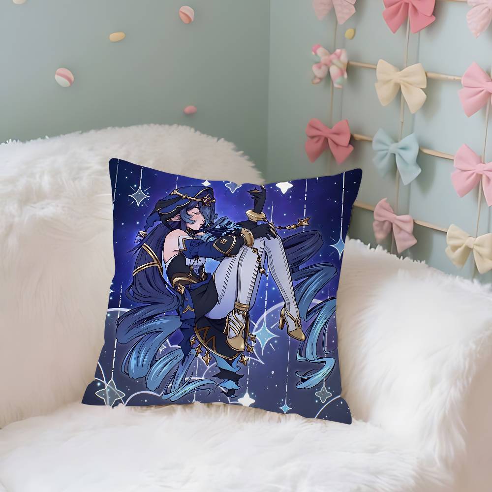 Layla Genshin Impact Pillow Case Throw Pillow Cover Nordic Vintage Style Cushion Covers Home Living Room Sofa Couch Seat