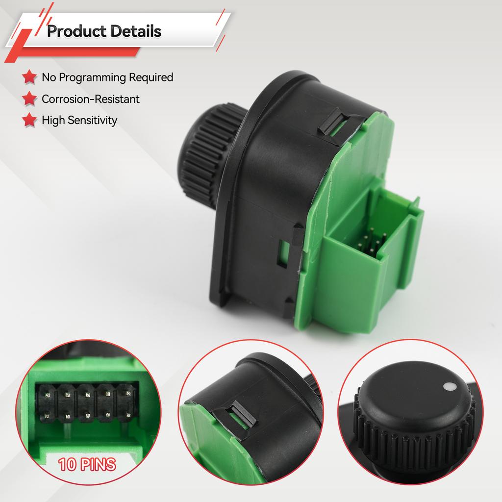Side Mirror Knob Switch Rearview Adjustment Control 1J1959565A For VW 1998-1999 Golf 2002-2005 Jetta 98-10 Beetle 98-05 Passat