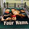 Custom Name Sum 41 Crystal Velvet Floor Rug Personalized Text Soft Carpet Home Decor