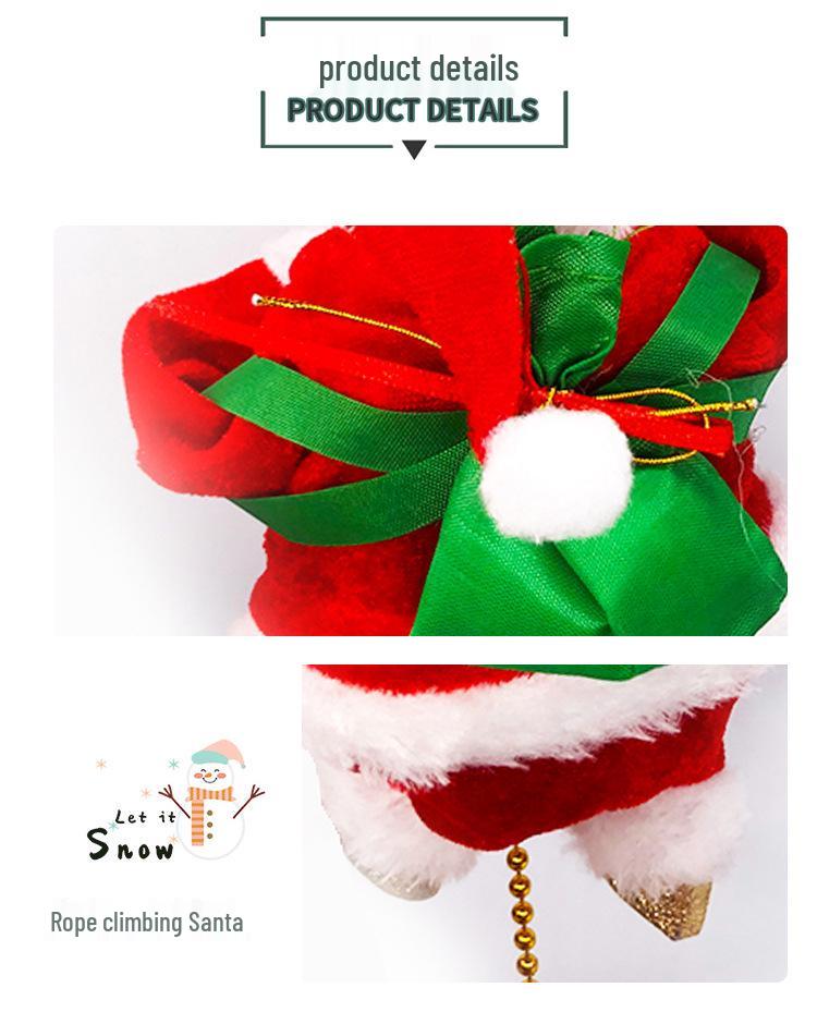 European Christmas Climbing Santa Electric Toy and Decoration