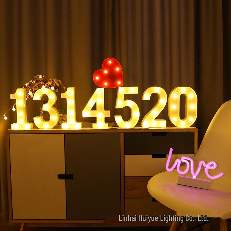 LED Alphabet Lights - Decorative Luminous Letters for Proposals, Confessions, Birthdays, and Parties