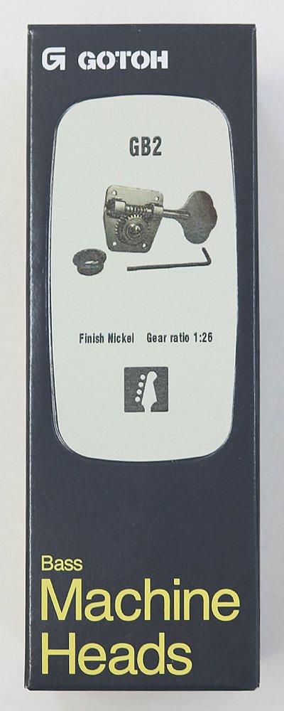 GOTOH Bass Nickel Tuners, 4L, (3016NX) GB2-L-N