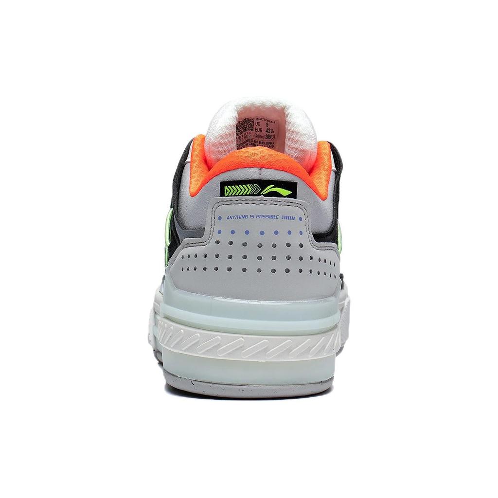 New LiNing Dawn Light Morning Glow Lightweight And Wear resistant Low Top Skateboard Shoes Bellflower Grey AGCS353-1
