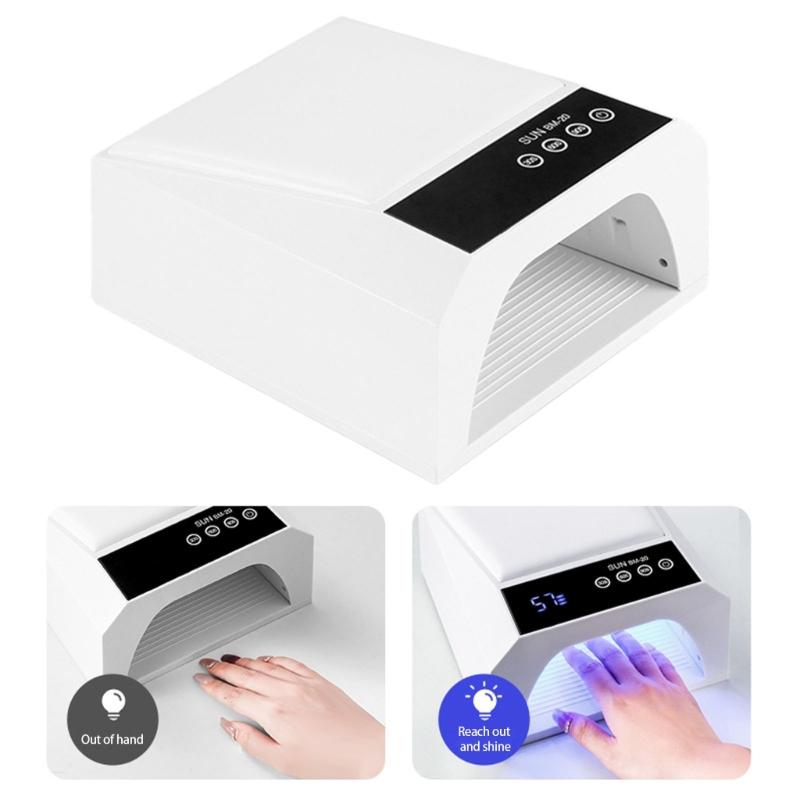 Highly Power Cordless UVs Nail Lamp With Rechargeable Battery And Tilted Hand Rest For Fast Gel Curing