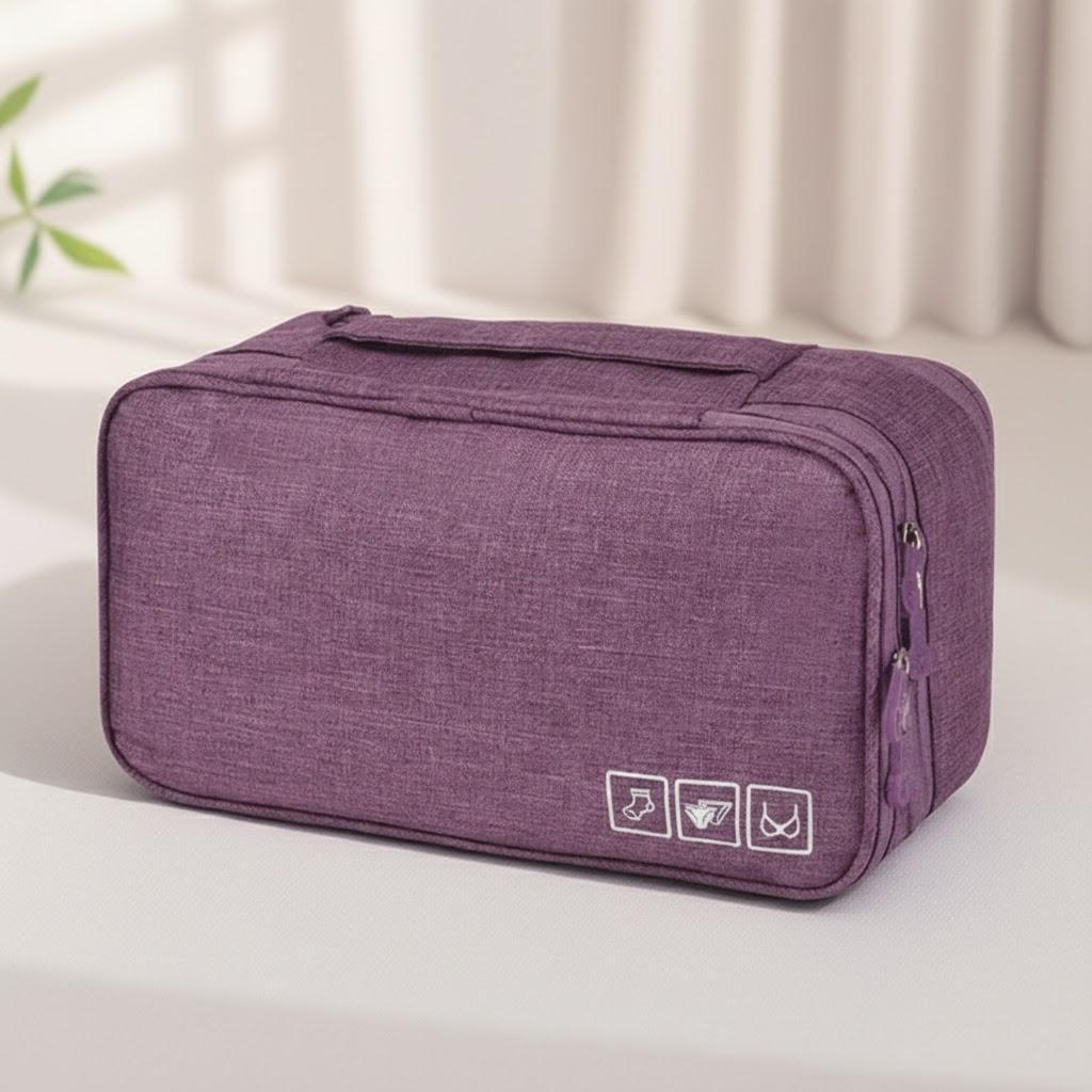 

Portable Underwear Bra Socks Organizer Storage Bag Travel Clothes Finishing Bag Home Storage Collection Utility фиолетовый