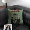 GGorillaz Band Cushion Cover Natural Linen Organic Fabric DoubleSided Printing Sofa Home Decor Gift Pillow Case