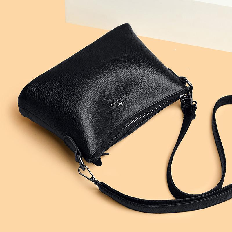 Genuine Leather Tote Bag High-capacity Cowhide Handbag for Women